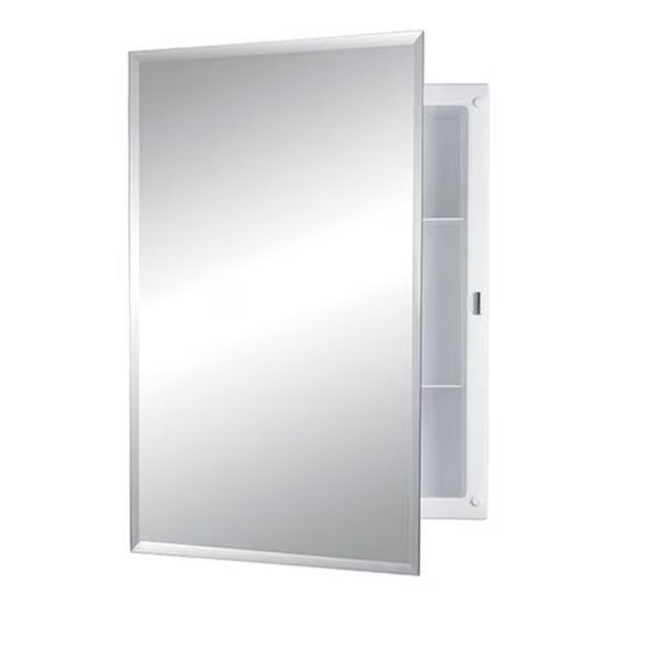 Jensen 868M22XWHZ 16 x 22 in. Bevel Mirror Medicine Cabinet, Jensen, Mfr#: 868M22XWHZ
